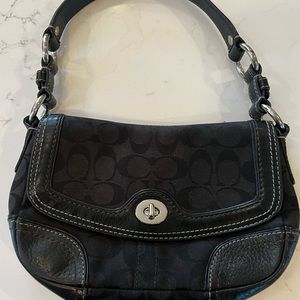 Vintage Coach Black Handbag